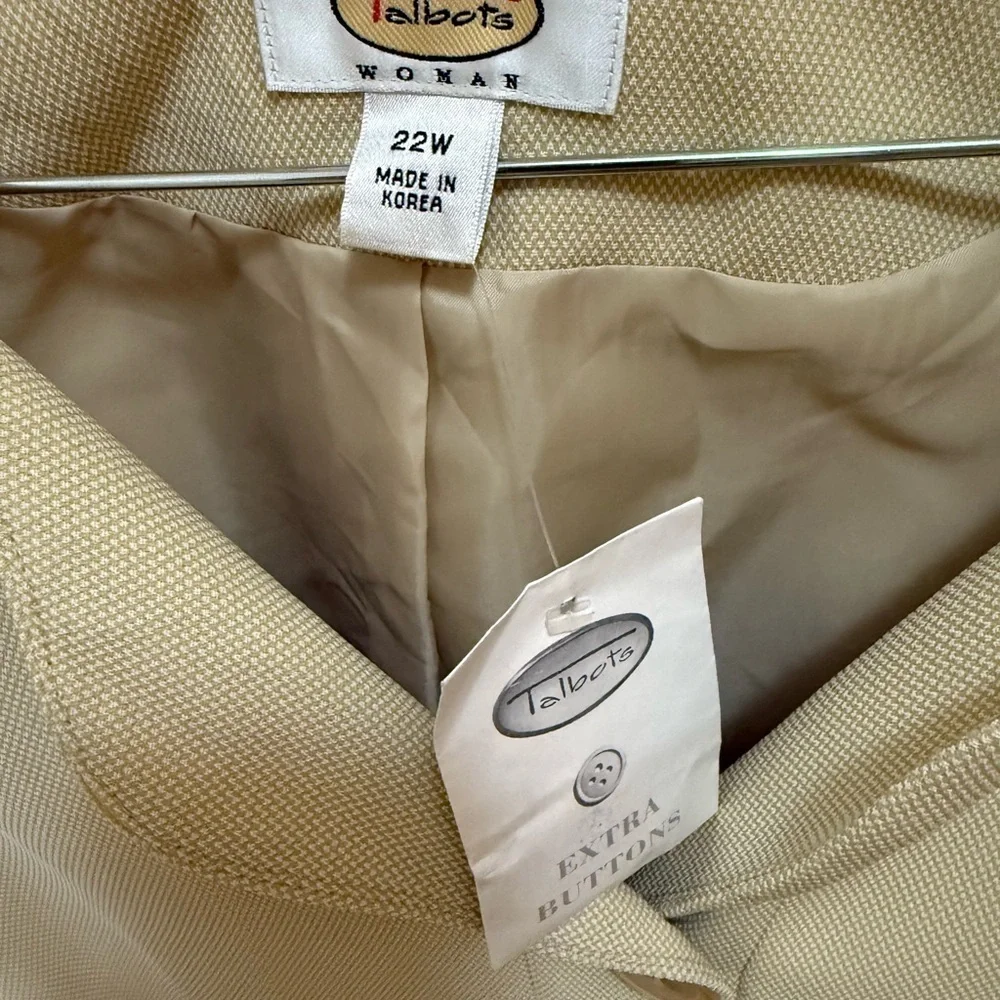 Talbots Butter Yellow Women's Blazer - Picture 2 of 4